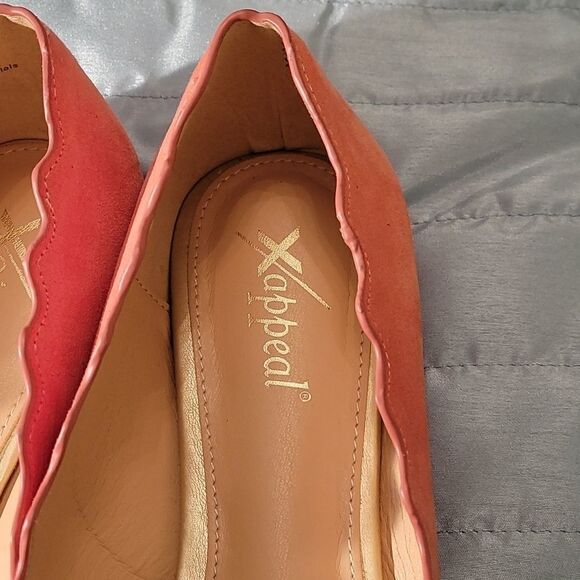 X APPEAL WOMEN"S FAUX SUEDE AMANDA FLATS -PEWTER SHOE - Picture 5 of 16